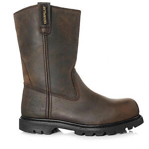 Caterpillar Revolver Work Boots Brown Leather